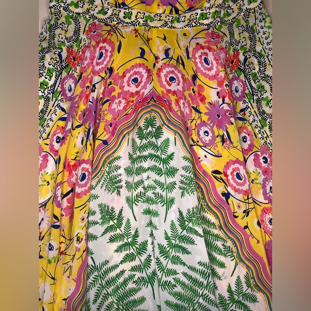 SALONI Zuri Silk Dress Handkerchief Hem Size US6/UK10 - Picture 13 of 13